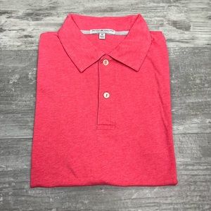 Peter Millar Coral Red Contemporary Fit Polo Shirt M